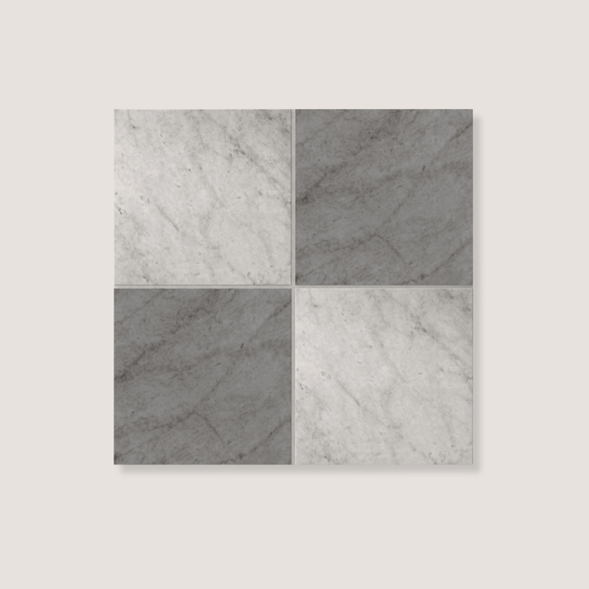 Flise Carrara Dark Checker