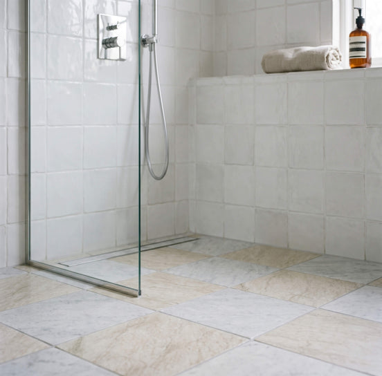 Tile Carrara Light Checker