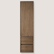 Joiner's Tall Cabinet with Drawers Smoked Oak