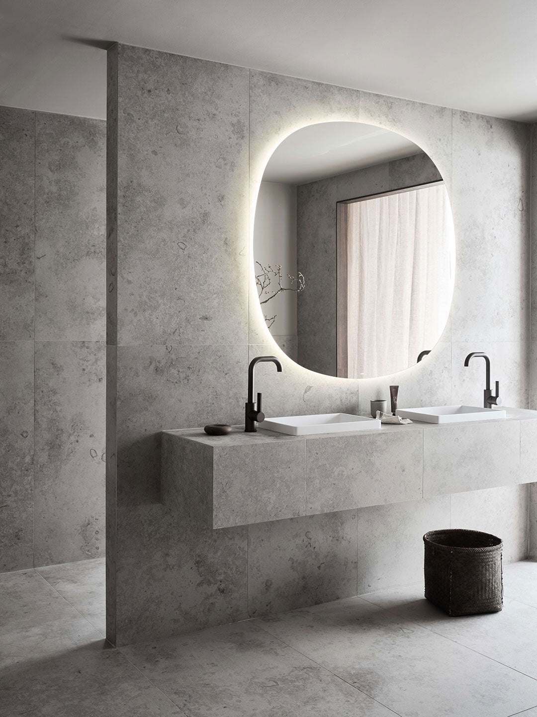 Spejl Ellipse LED