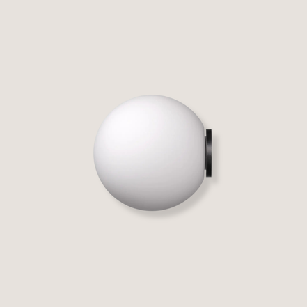 Arkitekt Væglampe Opal Sort
