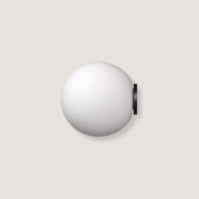 Arkitekt Væglampe Opal Sort