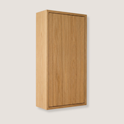 Carpenter Wall Cabinet with 1 Door Natural Oak