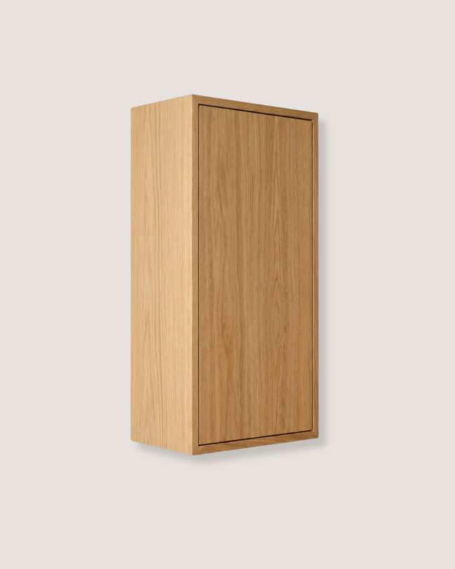 Carpenter Wall Cabinet with 1 Door Natural Oak