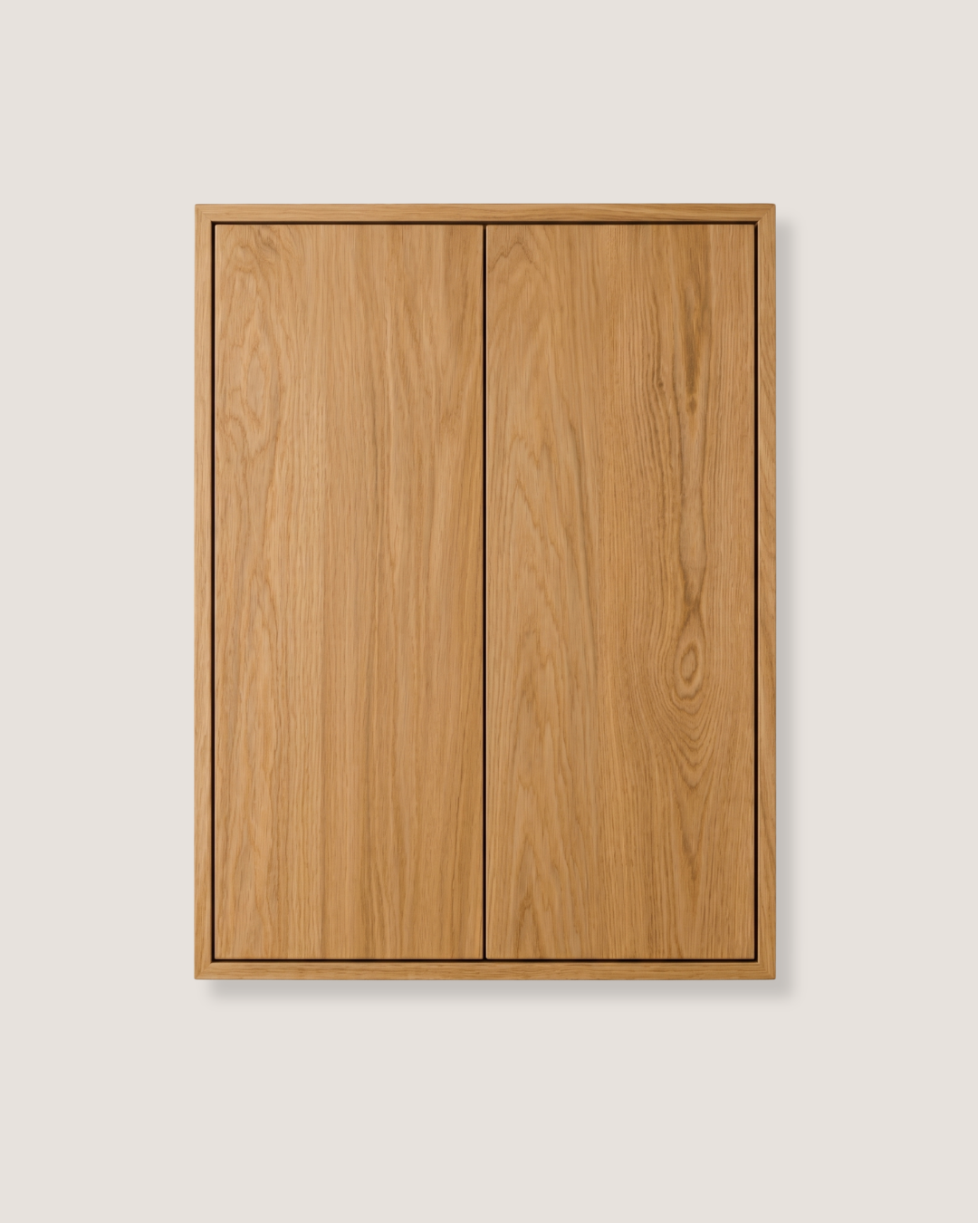 Carpenter Wall Cabinet with 2 Doors Natural Oak Wood