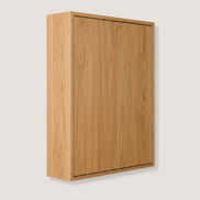 Carpenter Wall Cabinet with 2 Doors Natural Oak Wood