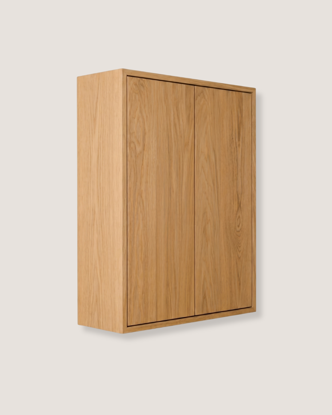 Carpenter Wall Cabinet with 2 Doors Natural Oak Wood