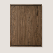 Carpenter Wall Cabinet with 2 Doors Smoked Oak