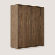 Carpenter Wall Cabinet with 2 Doors Smoked Oak